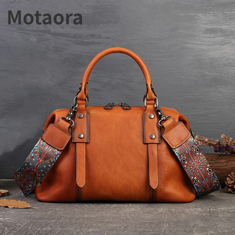 MOTAORA 2024 New Vintage Bags For Women Handbags Genuine Leather Women\'s Handbags Luxury Designer High Quality Ladies Tote Bag