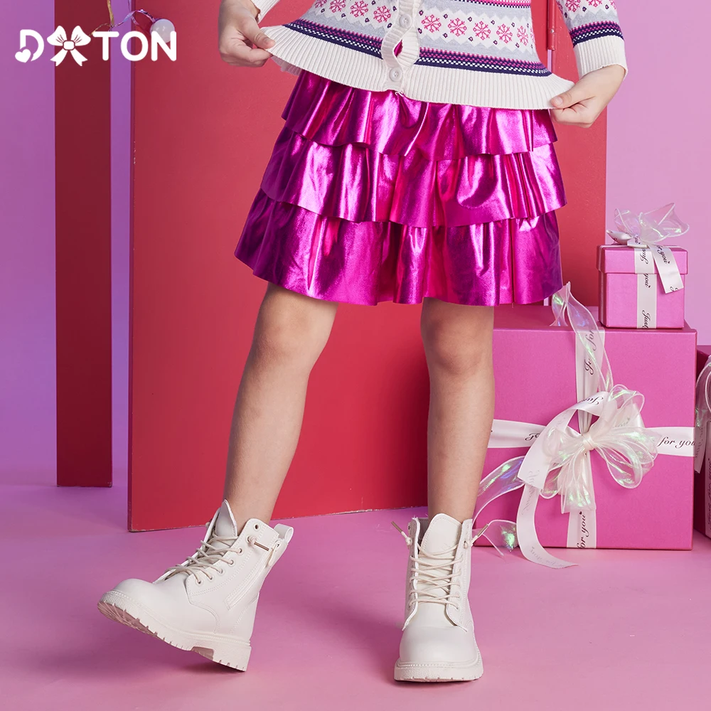 

DXTON Kids Girls Tutu Ballet Skirt Children Shiny Sequins Prom Birthday Party Layered Princess Pleated Skirt Kid Summer Costumes