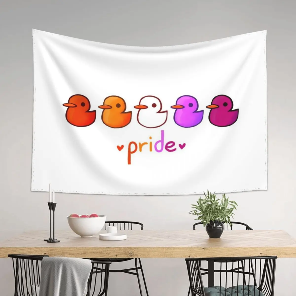

Lesbihonest Ducks PFlag Tapestry Decorative Paintings Decoration Home Home Decorations Room Decorations Aesthetic Tapestry