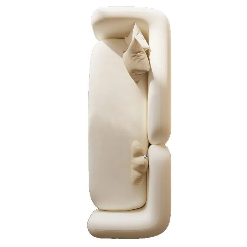 Nordic Cream Sofa for Living Room Stable Structure Easy to Use Easy to Clean Reinforced Frame Long Lasting Easy Installation
