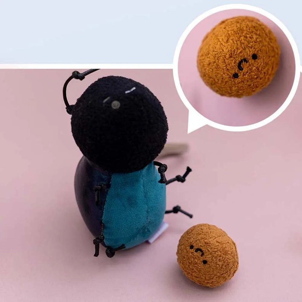 Creative Cartoon Plush Insects Key Ring Ladybug Polyester Moth Fly Pendant Magnetic Mantis Cockroach Key Chain Bag Hangings view 2