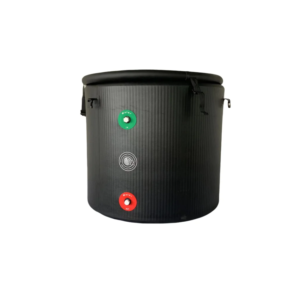 Factory supply 100 * 90cm round ice bucket for spa tube