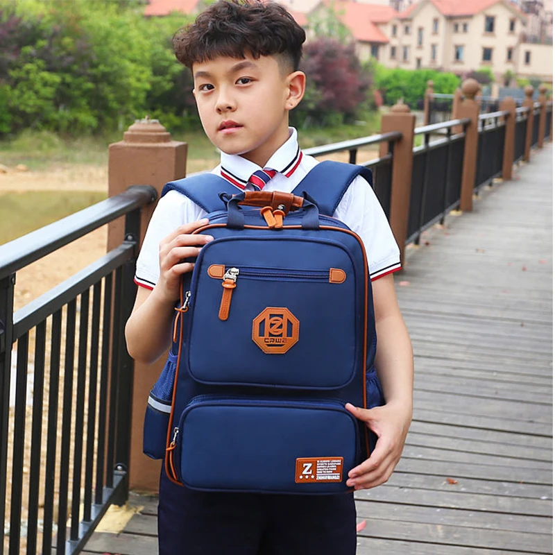 Kids School Bags for Boys Primary School Orthopedic Backpacks Child Waterproof Nylon Schoolbag Bookbags