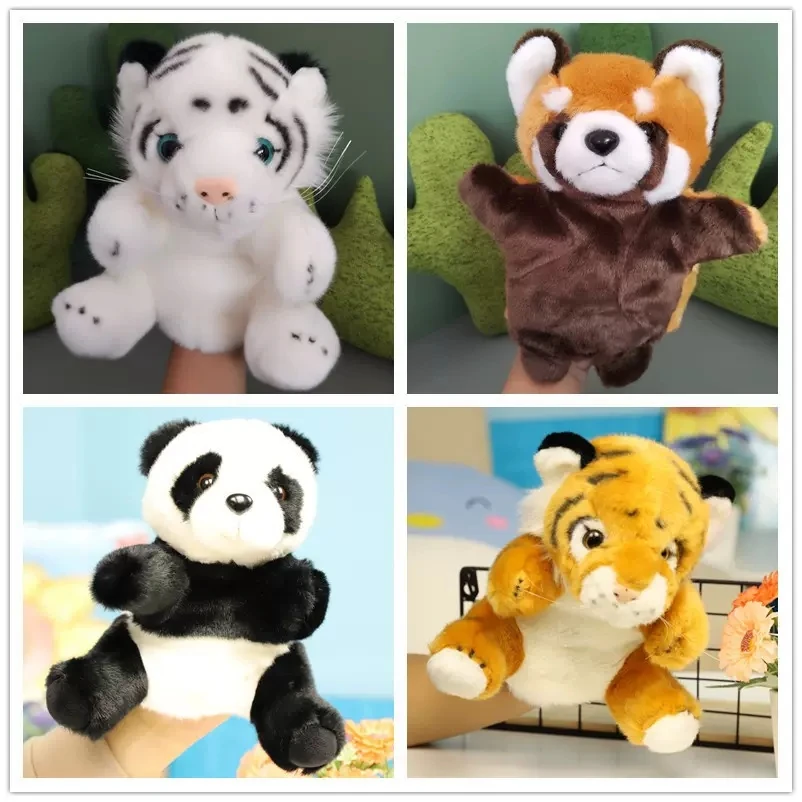 

Raccoon Panda Tiger Lovely Animal Hand Puppet Soft Plush Toy Girl Boy Tell Story Birthday Christmas Gift 1pc