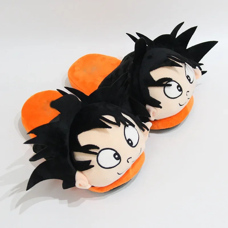 Dragon Ball Cartoon Anime Son Goku Plush Cotton Shoes Boys Creative Home Bag With Cotton Slippers In Autumn And Winter Gift