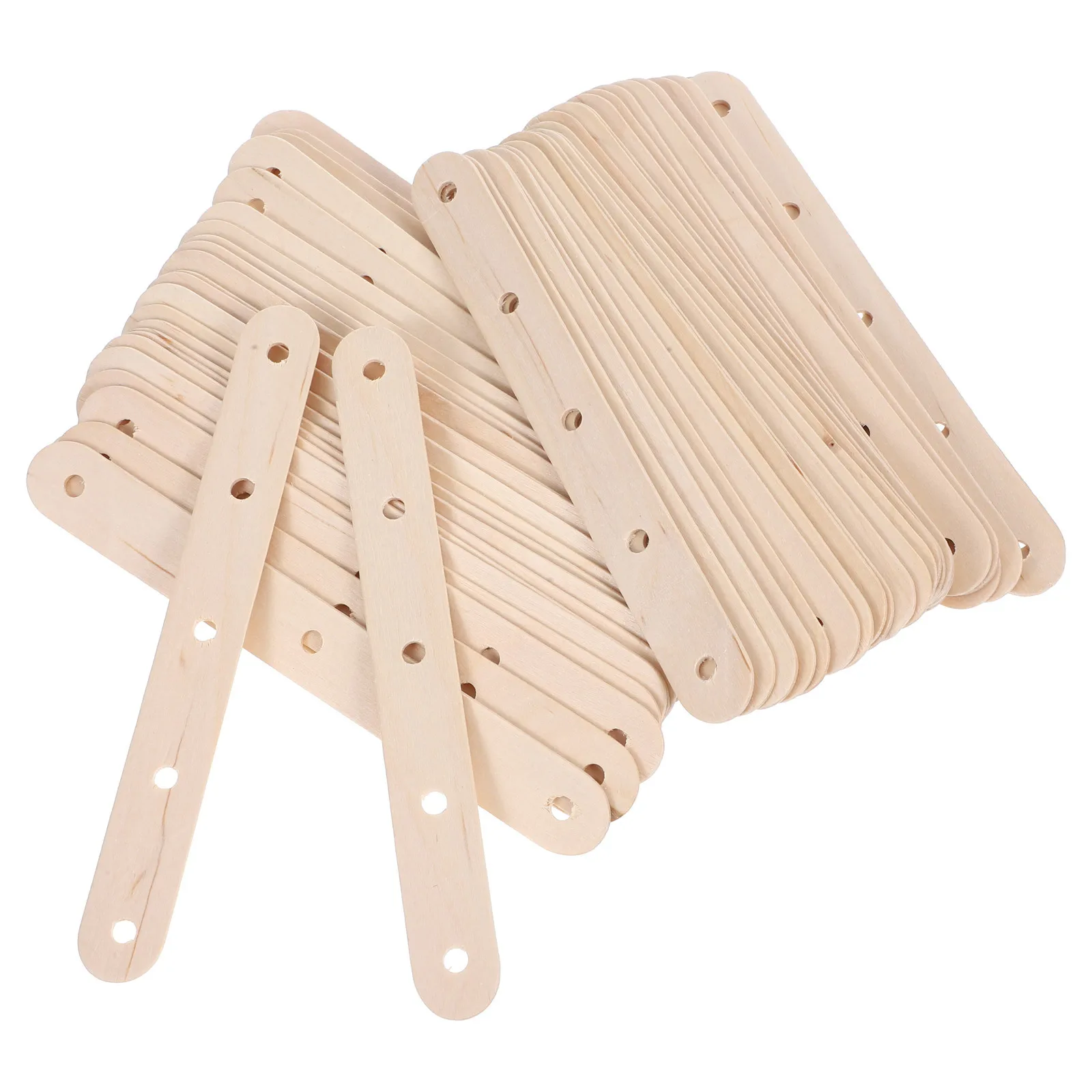 

100Pcs Ice Cream Sticks Wooden Popsicle Craft Lollipop Treats DIY Creative Projects Wood Popsicle Stick Wood Waxing Sticks