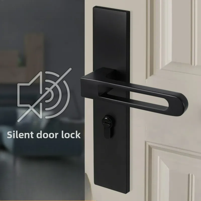 Bedroom Indoor Silent Room Door Lock American Universal Solid Wood Door Lock