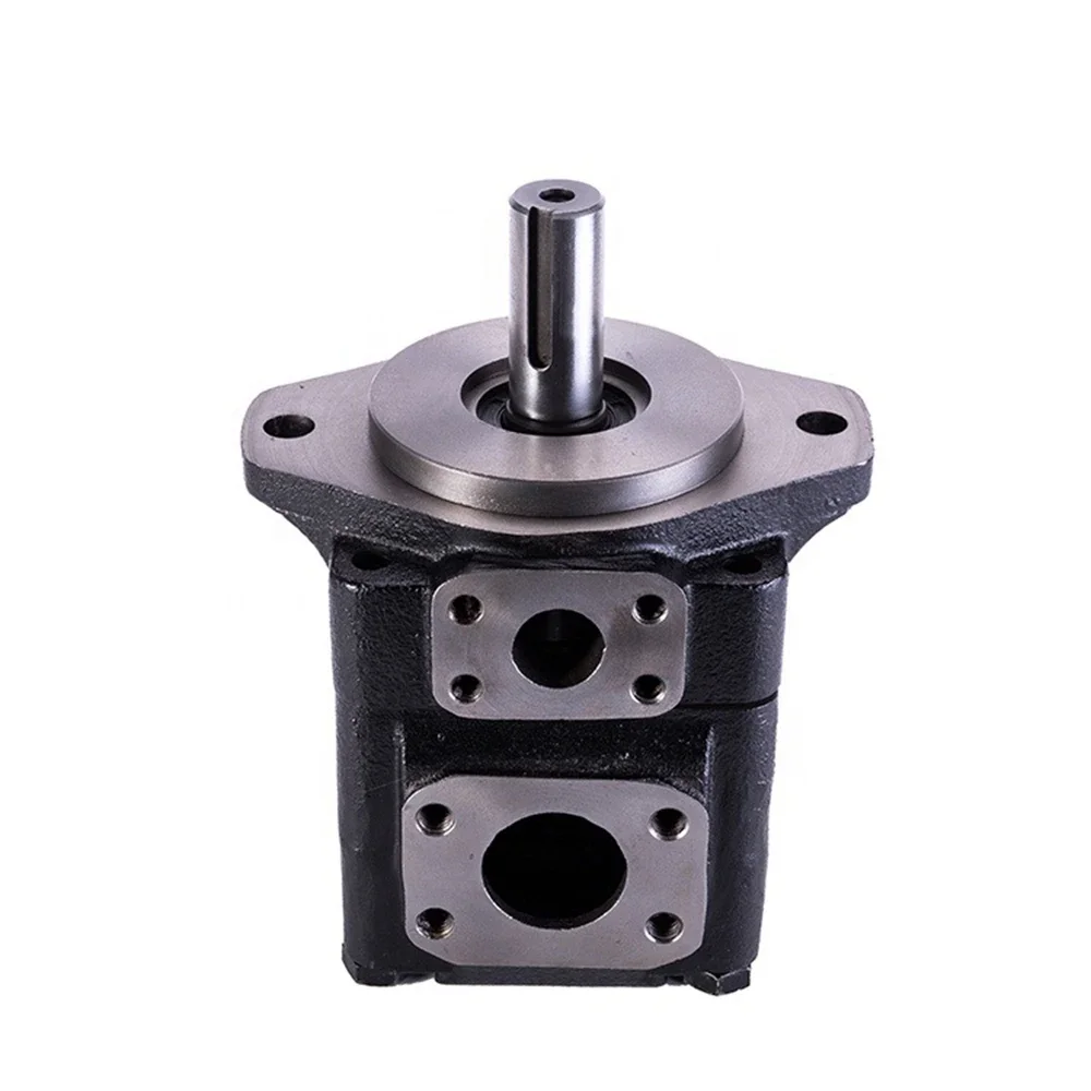 T6E Industrial Hydraulic Vane Pump High Pressure Oil Pump with Keyed shaft T6 Replacement DENISON Rotation:CW