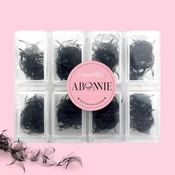 ABONNIE 500 Fans Loose Fan Lashes Eyelash Extensions 8D-20D Pointy Base Premade Medium Stem Sharp Thin Russian Volume Lash