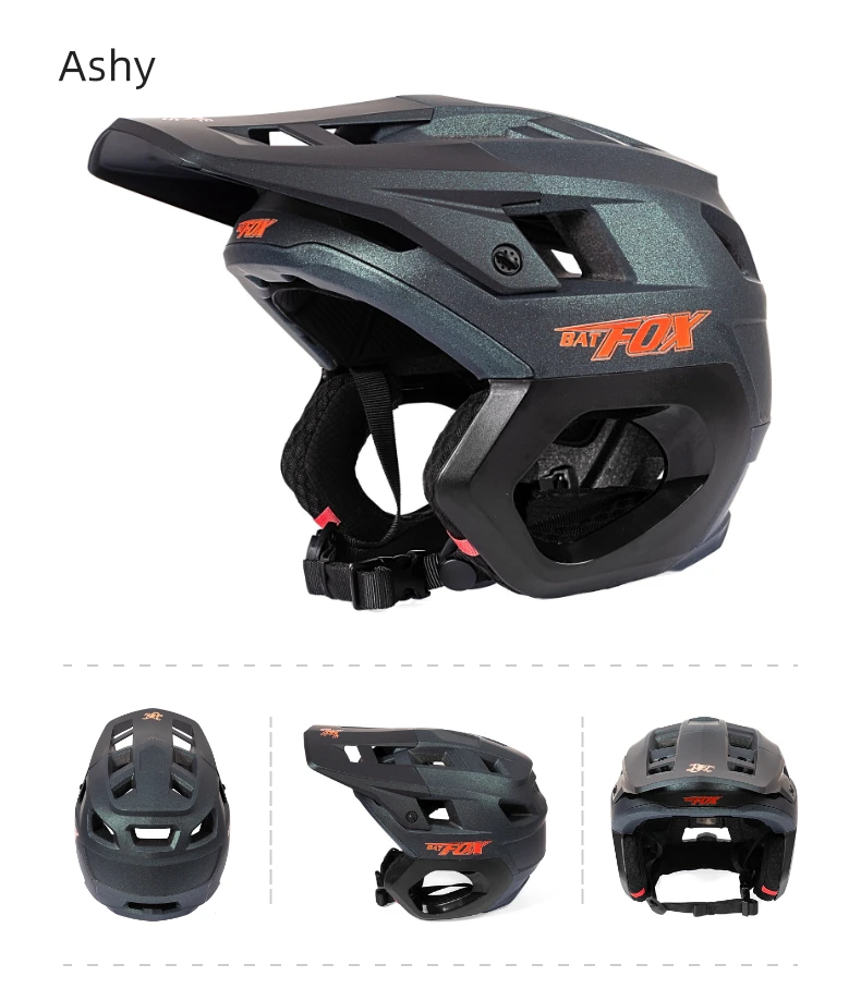 BATFOX Fahrradhelm, integriert geformter Helm für Mountainbike, Downhill, Rennrad, Sicherheitshelm für Herren, Renn- und Fahrhelme, Casco Ciclismo – Detail 11