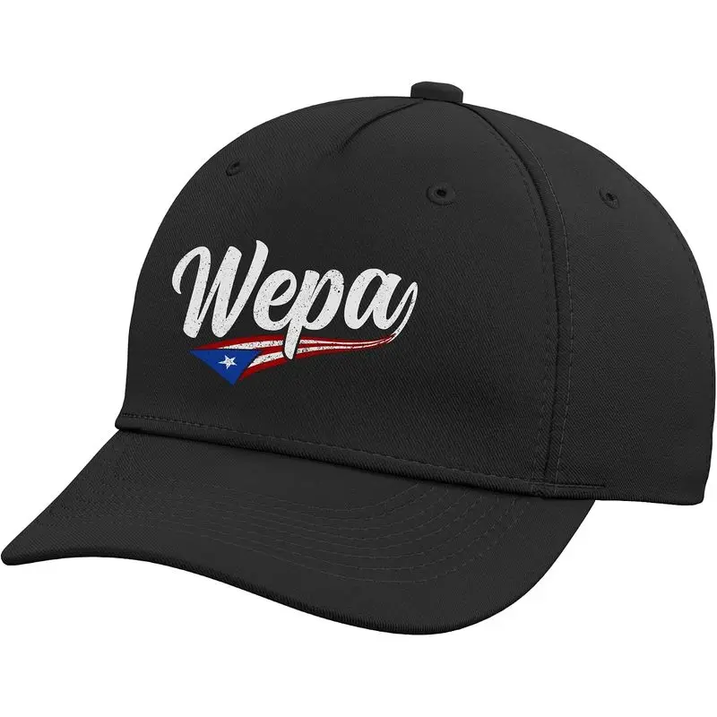 Wepa Puerto Rico Flag Spanish Slang Funny Adjustable Baseball Hat