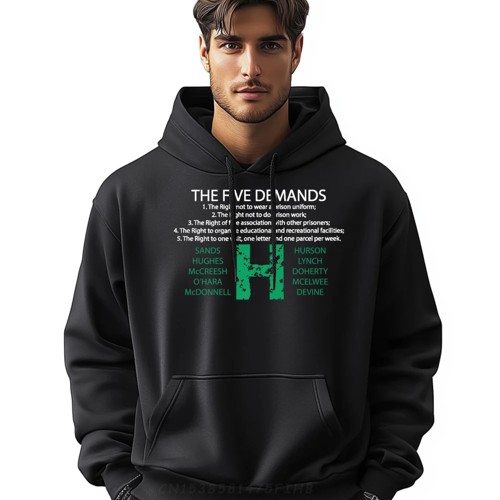 

Casual Bobby Sands And The Hunger Sweatshirt Funny Printed Long Sleeve O-Neck Hoodies women's Graphic Pullover