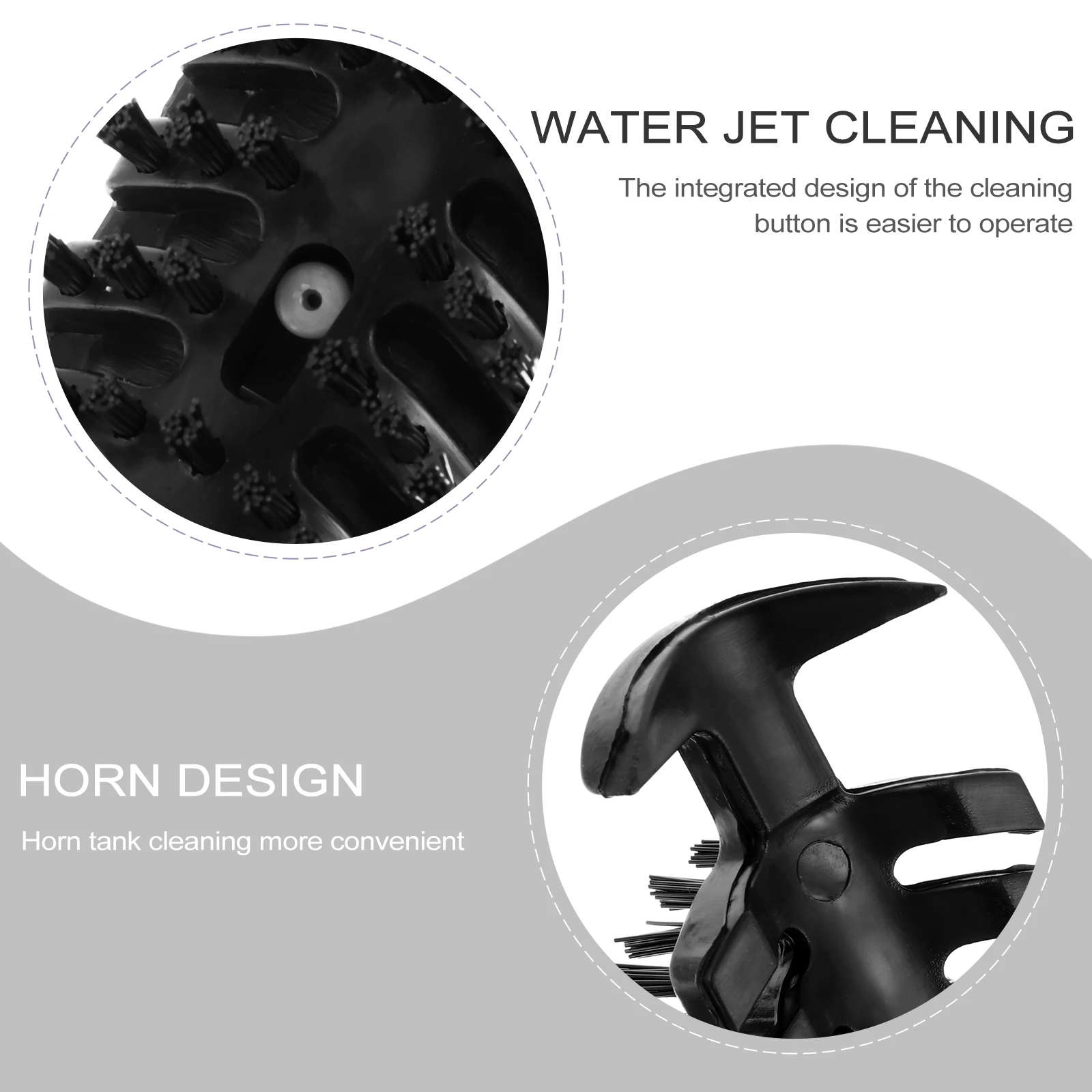 

Club Cleaner Black PP Nylon Brush ABS H Golf Ball Head Groove Cleaning Tool Wash Brush Durability Practical Accessories Golf
