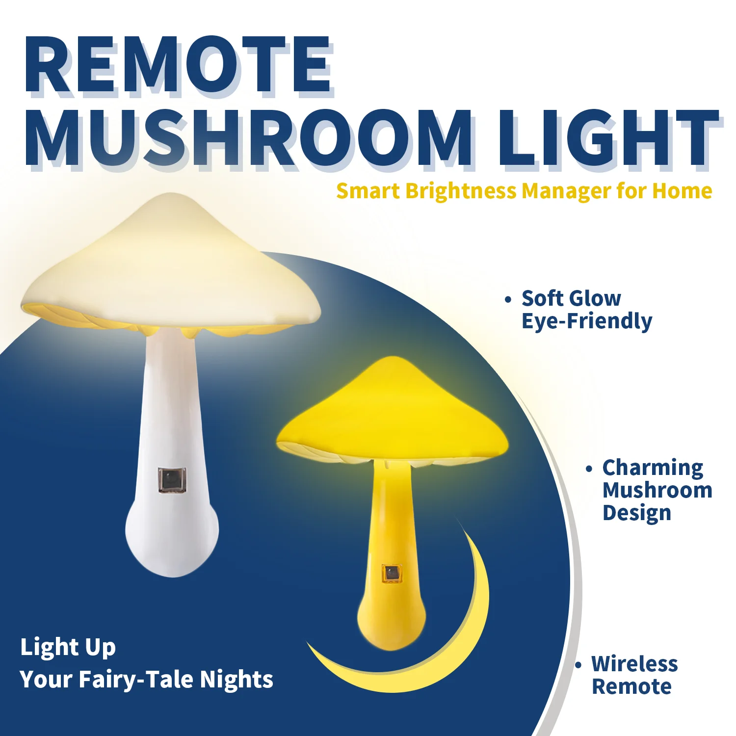 أضواء ليلية LED على شكل فطر مع مستشعر تلقائي عن بعد، ديكور غرفة النوم، مصابيح الحائط، مستشعر التحكم في الضوء، ضوء غرفة النوم #5