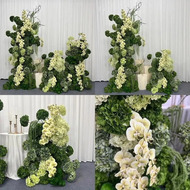 X-240 artificial flower arrangement decoration center decoration independent set, suitable for wedding event background,