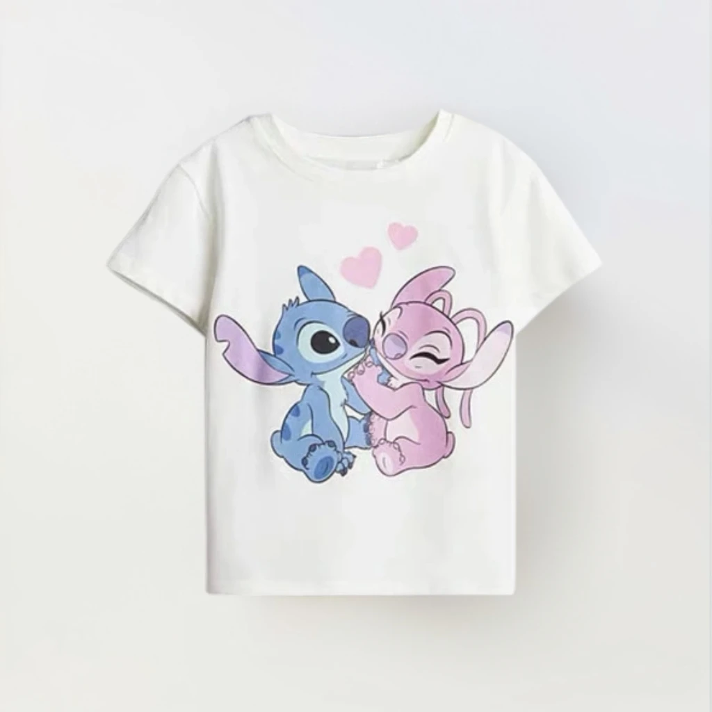 Vestiti estivi Disney 2-7 anni Ragazzi Cartoon TShirt Moda casual Manica corta Bambini Cartoon Stampato Nuovo stile T-shirt in puro cotone