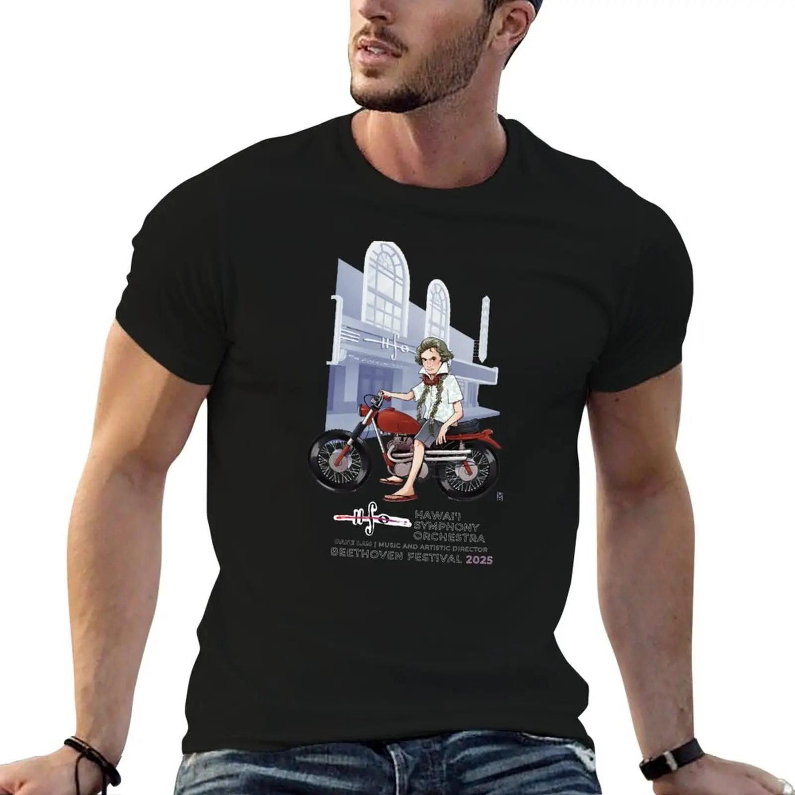 Limited Edition Hawai'i Symphony Orchestra Beethoven Festival T-Shirt anime shirt fashion shirts mens t shirts top quality