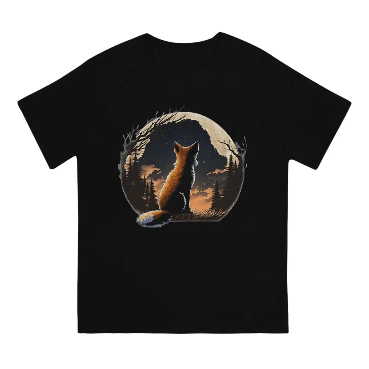 Watching Skies Special TShirt A Fox In The Wild Comfortable Hip Hop Gift Clothes  T Shirt Stuff Hot Sale