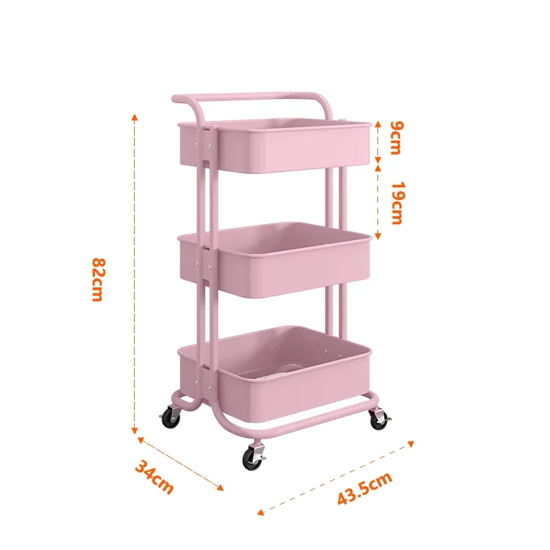 

Beauty Salon Trolley SPA Cart Barber Hair Salon Trolley 3 Tier Organizer Manicure Cart Storage Holders