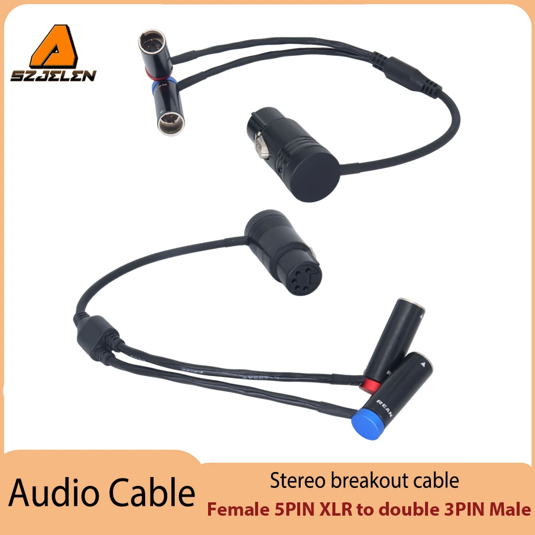 Bestseller Audiokabel, 5-PIN XLR-Buchse auf doppelte 3-PIN-Stecker Mini-Stereo-XLR-Y-Kabel