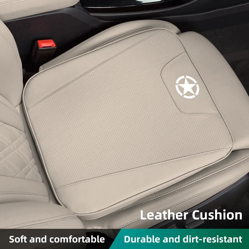 

2025New Car Seat Napa Leather Material Refreshing Cushion Height increasing Mat For Jeep Renegade Compass Grand-Cherokee Wrangl