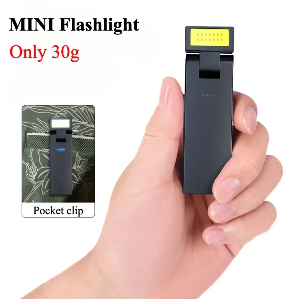 LONGRIVER LR01 Portable LED Flashlight Rechargeable Work Light 180° Rotatable Emergency Torch For Outdoor Camping Car Inspection