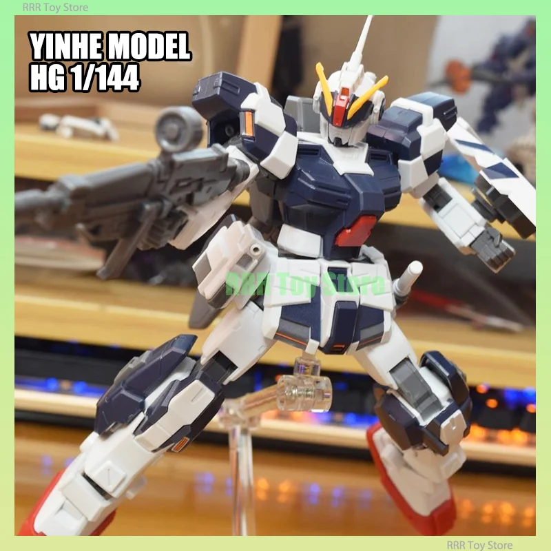 En Stock YINHE modelo HG 1/144 Kit de modelo de ensamblaje RX-80PR-2 Pale Rider Caballería figuras de acción Robot Kits de modelos de plástico Juguetes