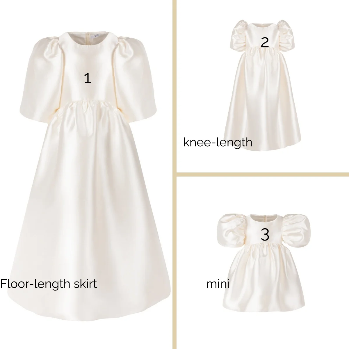 

Girls Party Dresses Pink Satin 2026 Flower Girl Dress Bow Puff Sleeve Prom Baptism First Birthday Official Events Girl gown