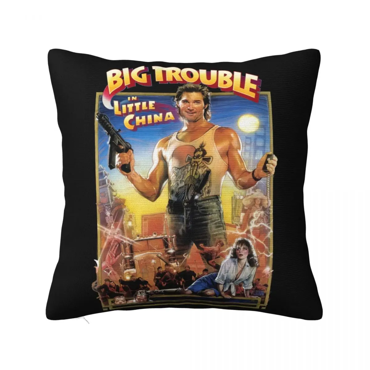 Big Trouble In Little China Top Kurt Russell Film Movie Retro Vintage New Design Cheap Sale Children Pillow Case