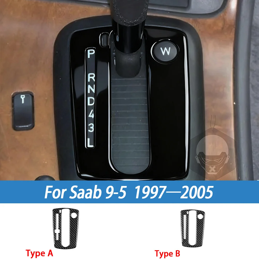 

Аксессуары для салона автомобиля, центральная консоль, панель переключения передач, накладка из углеродного волокна, наклейка для Saab 9-5 1997-2005 гг.