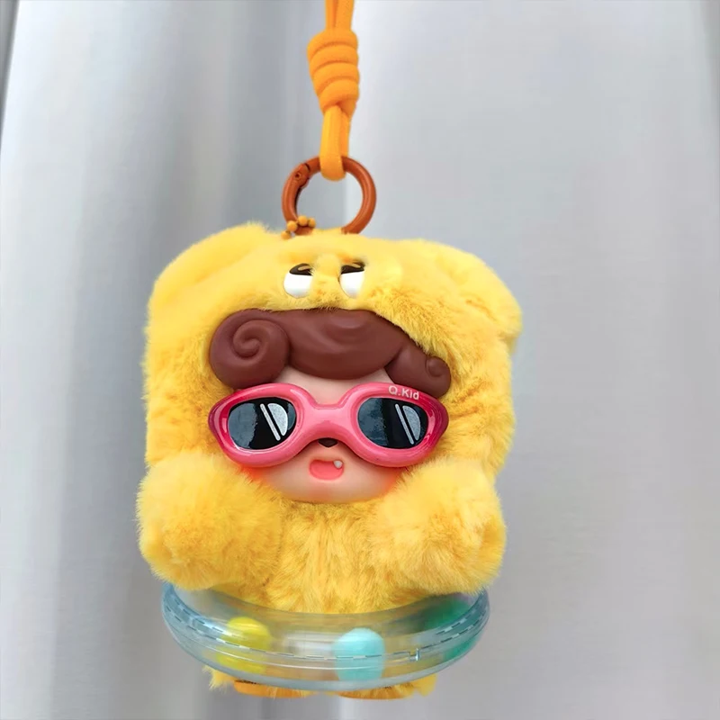 Offizielle Q Baby Emotional Monster Series Plüsch-Blindbox – Rucksack-Anhänger, trendiges Spielzeug, süße Puppe, geheimnisvolle Geschenkdekoration