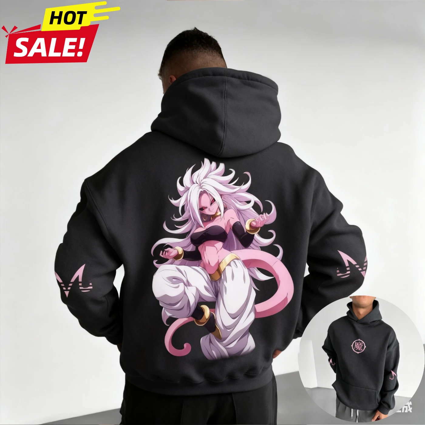 أنيمي لعبة دراغون بول سايان هاراجوكو الشارع الشهير الخريف الرجال خمر هوديي الشتاء النساء المتضخم مقنعين البلوز طويلة الأكمام #5