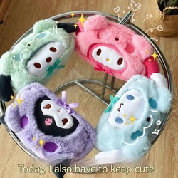 Borsa per penna in peluche Sanrio livello di aspetto elevato Burst borsa per Organizer per cancelleria per ragazzi e ragazze regalo per bambini