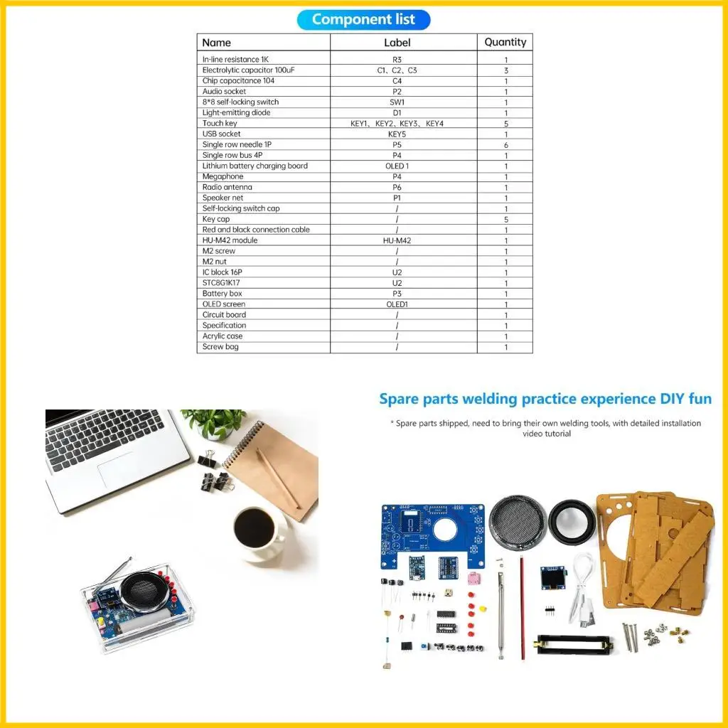 

FM Radio DIY Paired with RDA5807 Radio Module Featuring Clear Screen