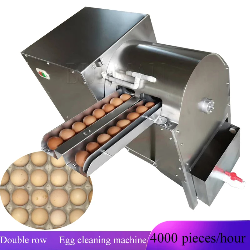 Electric Egg Washing Machine Chicken Duck Goose Egg Cleaner 4000 Pcs/H Poultry Farm Equipment