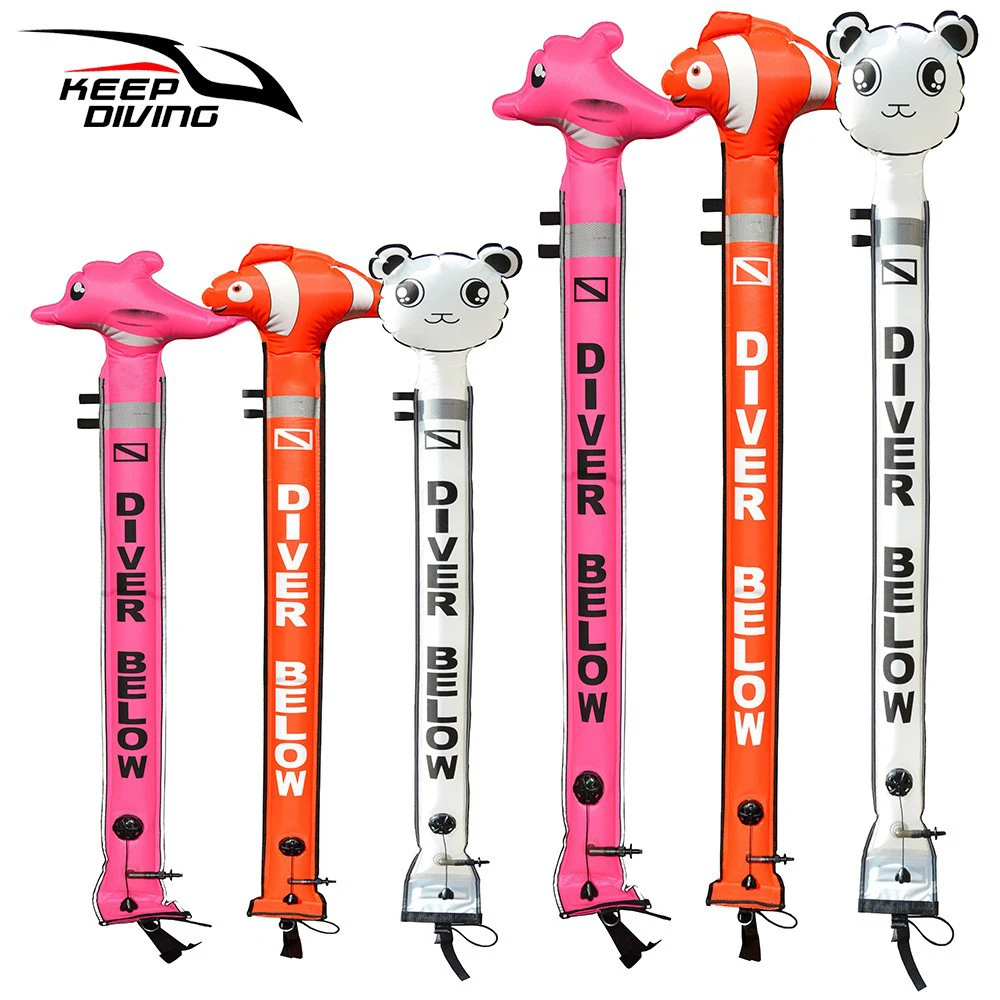 إشارة آمنة للغوص والغوص ، أنبوب عوامة SMB ، حيوانات ، قابلة للنفخ m ، m ، 1 روض #1