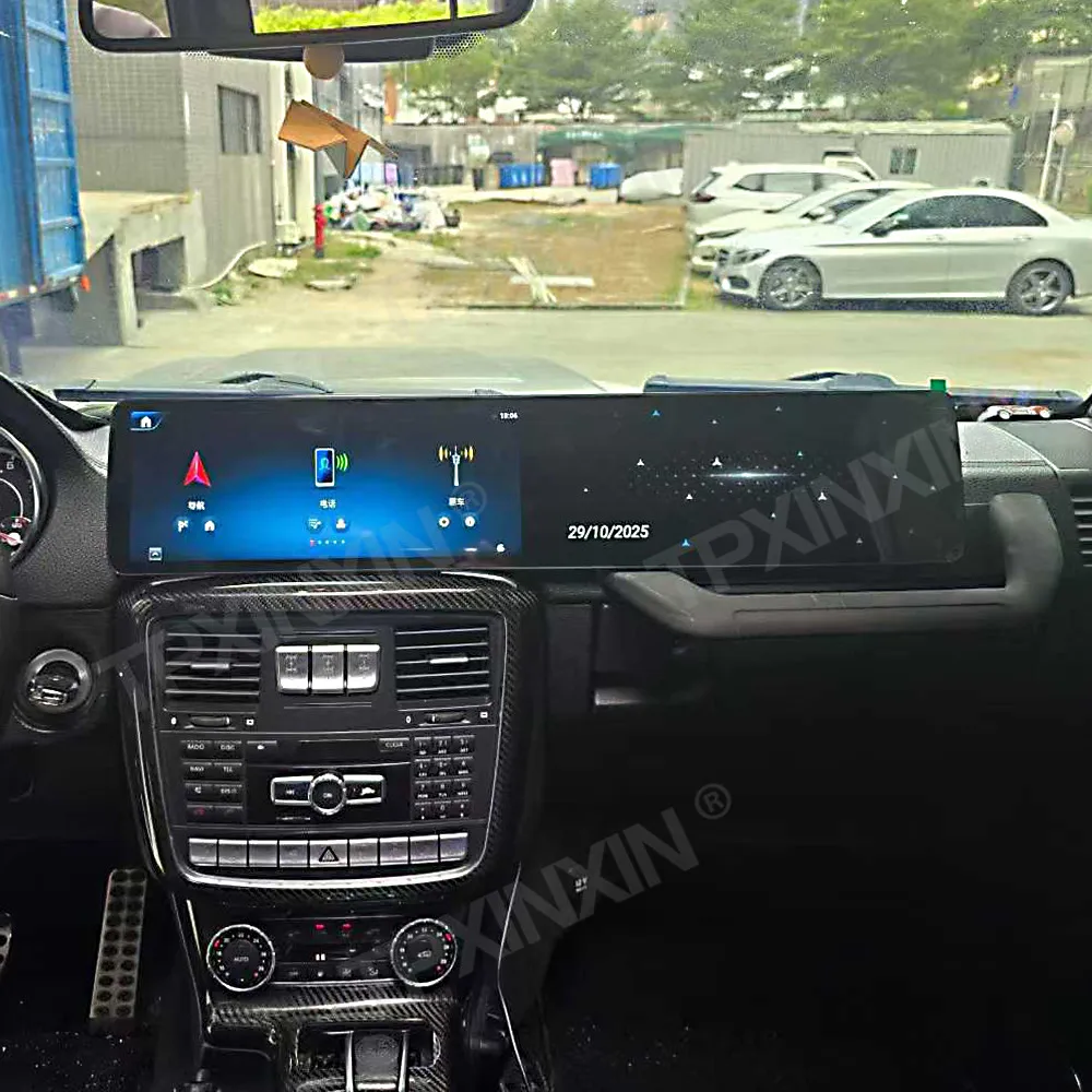 12.8 Inch Dual Screen Android Auto Carplay Multimedia GPS Navigation For Benz G-Class 2013~2018 Car Stereo player Head Unit