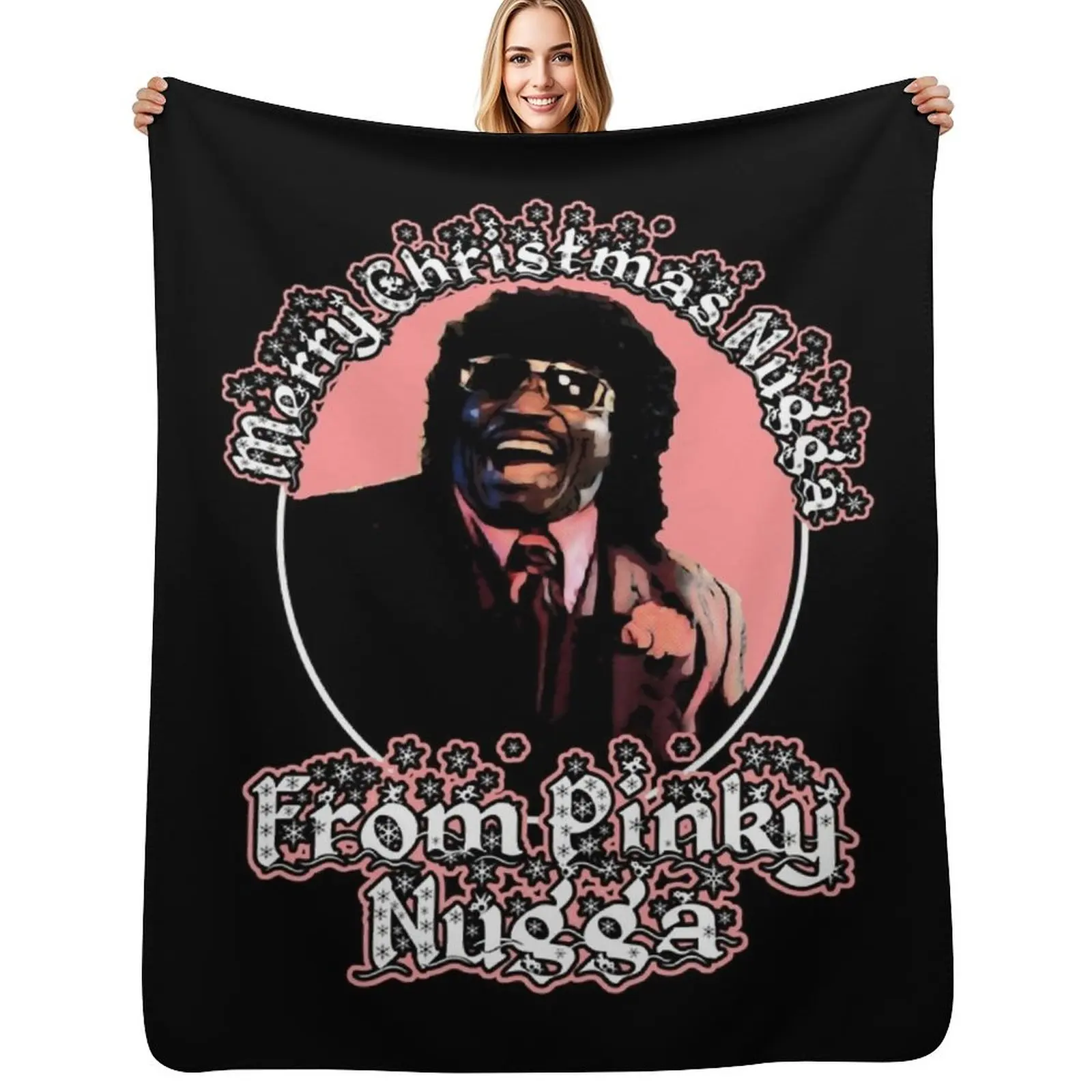 

Proud Pinky Graphic For Fan Throw Blanket blankets and throws Plaid Bed warm winter Blankets