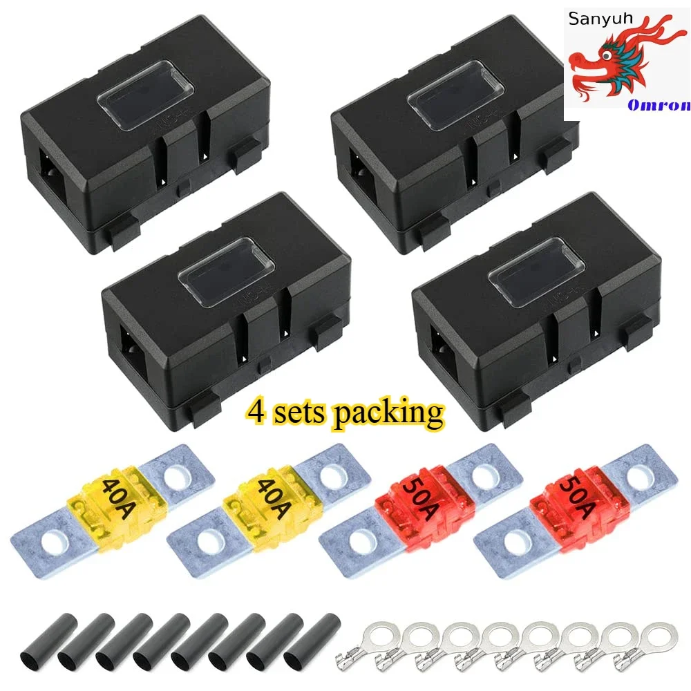 1 Way 12v 32V 30A 40A 60A 80A 100A 120A ANS Car Fuse Holder  4 Sets Packing ANS-H Fuse Car Fuse Box 150A