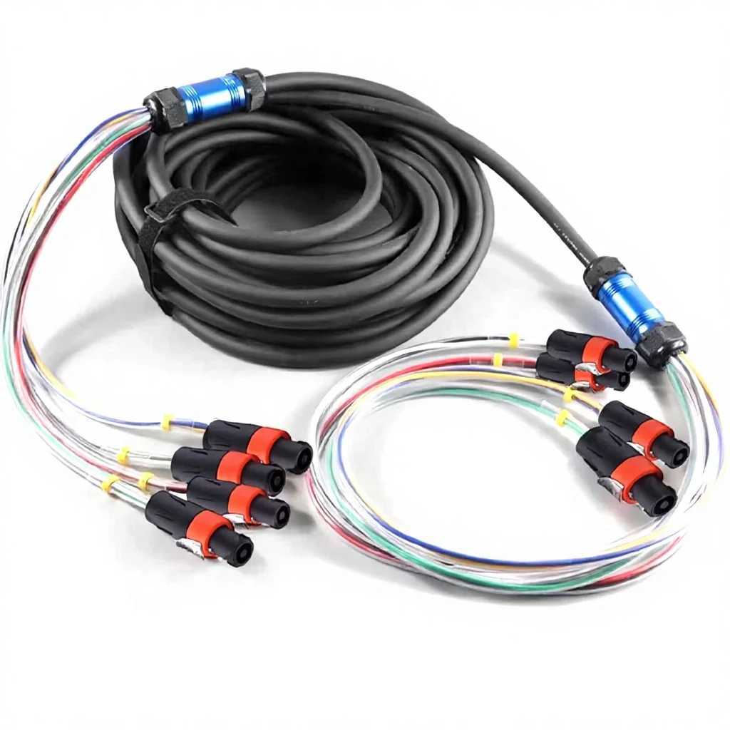 

4-Channel 4~6~8-Core Bare Copper Conductor Rubber Jacketed High Quality Performance Speaker Cable for Personal Computer
