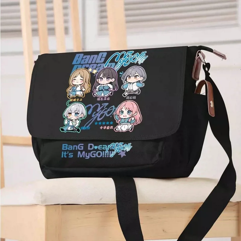 NEW Anime BanG Dream! Kasumi Toyama Fashion Canvas bag Unisex Shoulder bag Cosplay Student Messenger bag Itabag Shopping