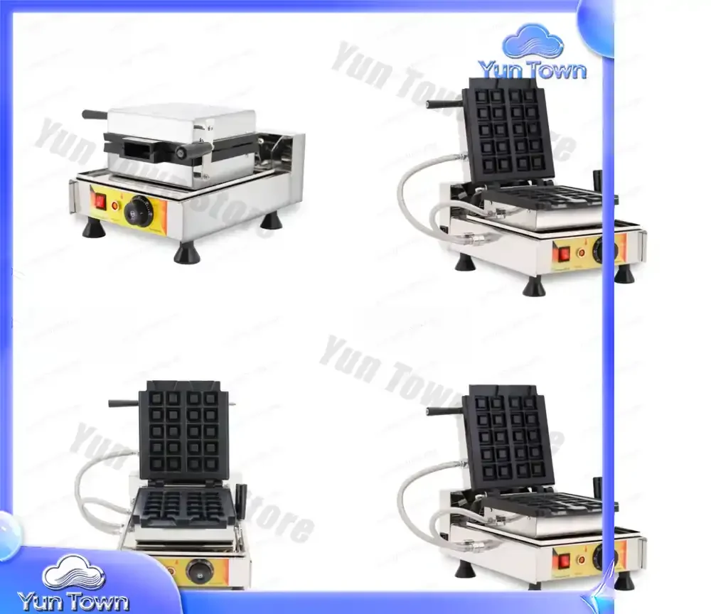 for NP81 Creamy Chocolate Waffles Maker Double Sided Electric Cake Pan Baking Snack Machine Waffle Iron for Home Kitchen Use