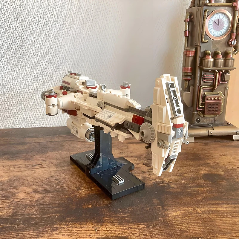 جديد MOC Star Battle Midi-scale Hammerhead Corvette اللبنات Tantive IV MOD Ver. DIY تجميع الطوب نموذج اللعب الهدايا