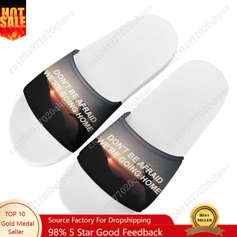 

Домашние тапочки «Не боюсь, мы вежем» Домашние сандалии для ванной комнаты Водная обувь Мужчины Женщины Подростки Летние тапочки по индивидуальному заказу