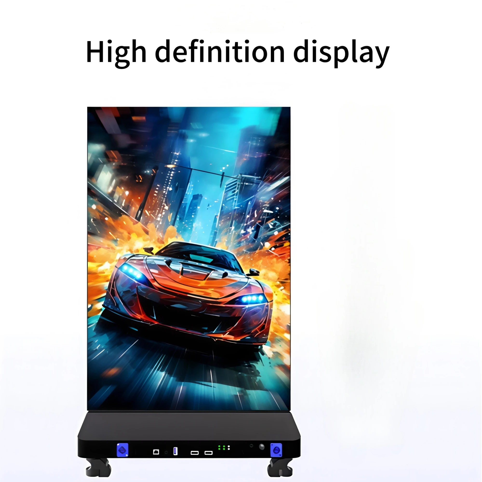 High Brightness 650CD Foldable LED Poster Screen with Seamless Splicing Technology