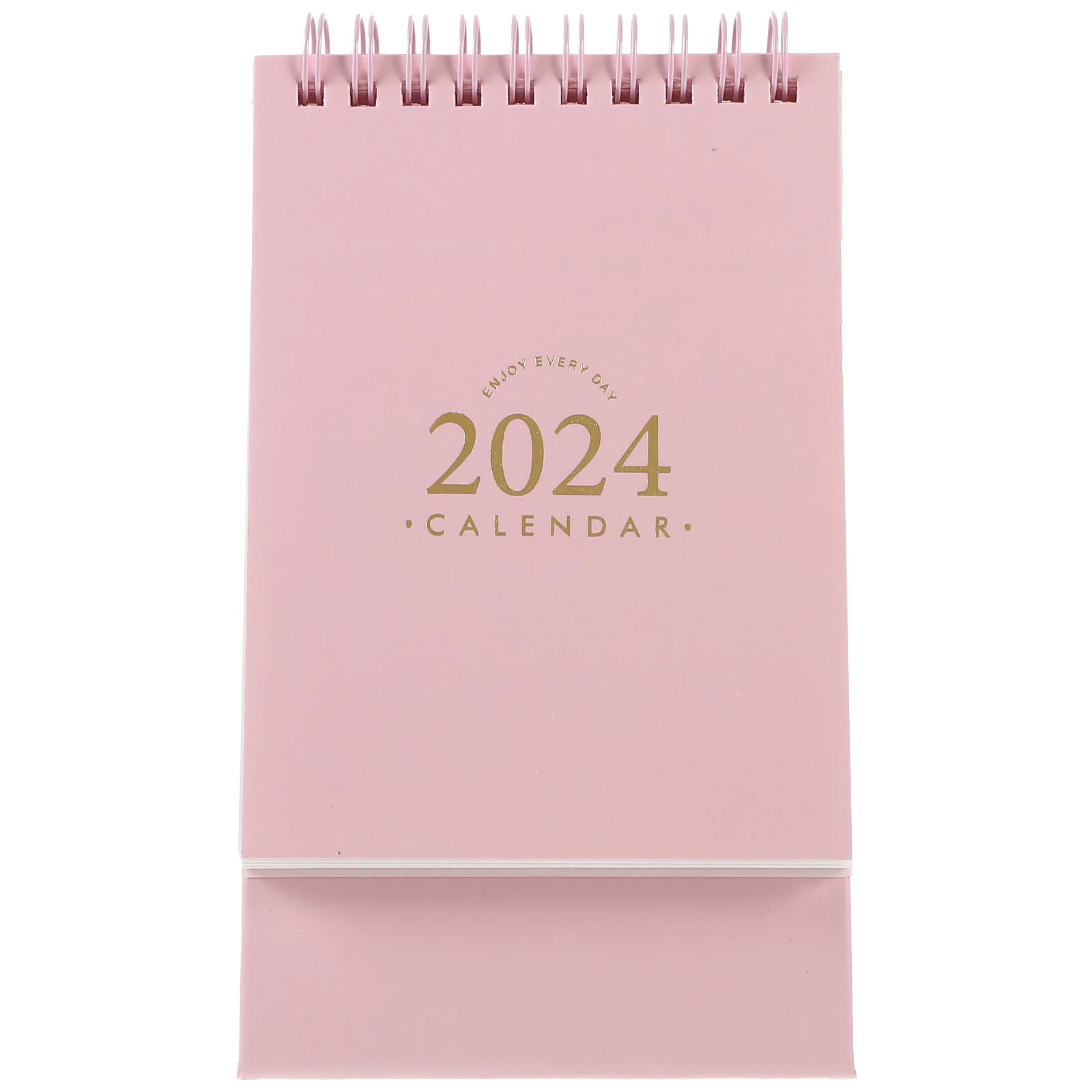 

Desk Calendar 2024 Pink Small Size Standing Monthly Planner Home Office Decor Accessories Practical Design Paper