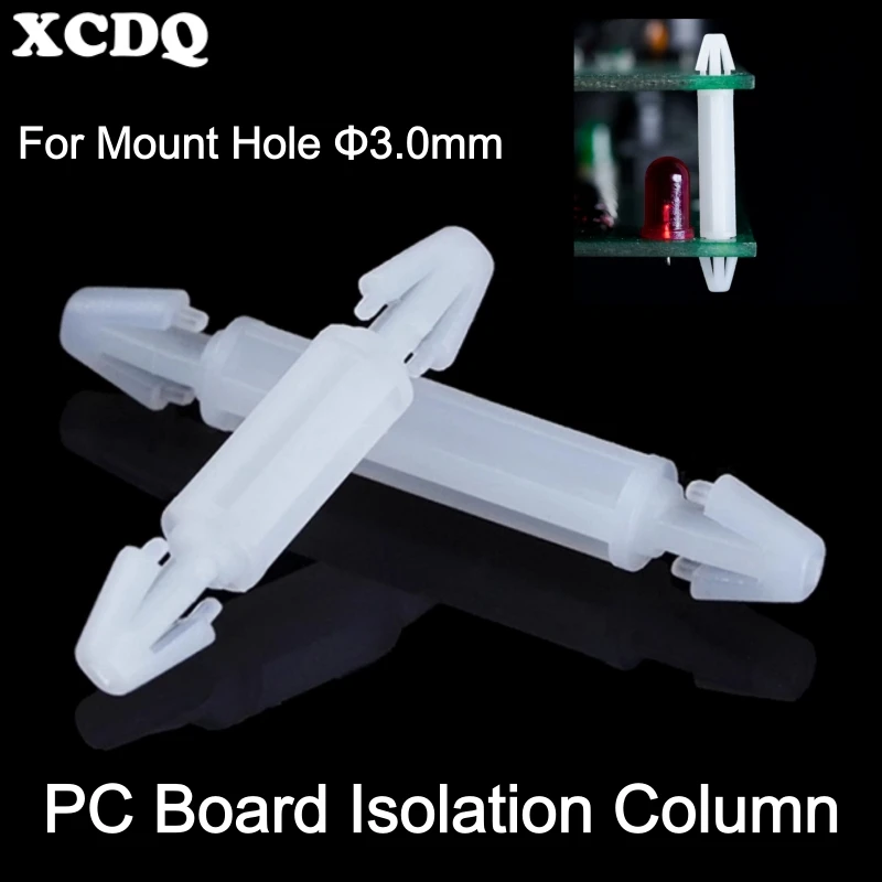 100pcs PC Board 3.0mm Mount Hole Isolation Column PCB Space Support Nylon PA66 Insulation Spacer Plastic Separator LCV