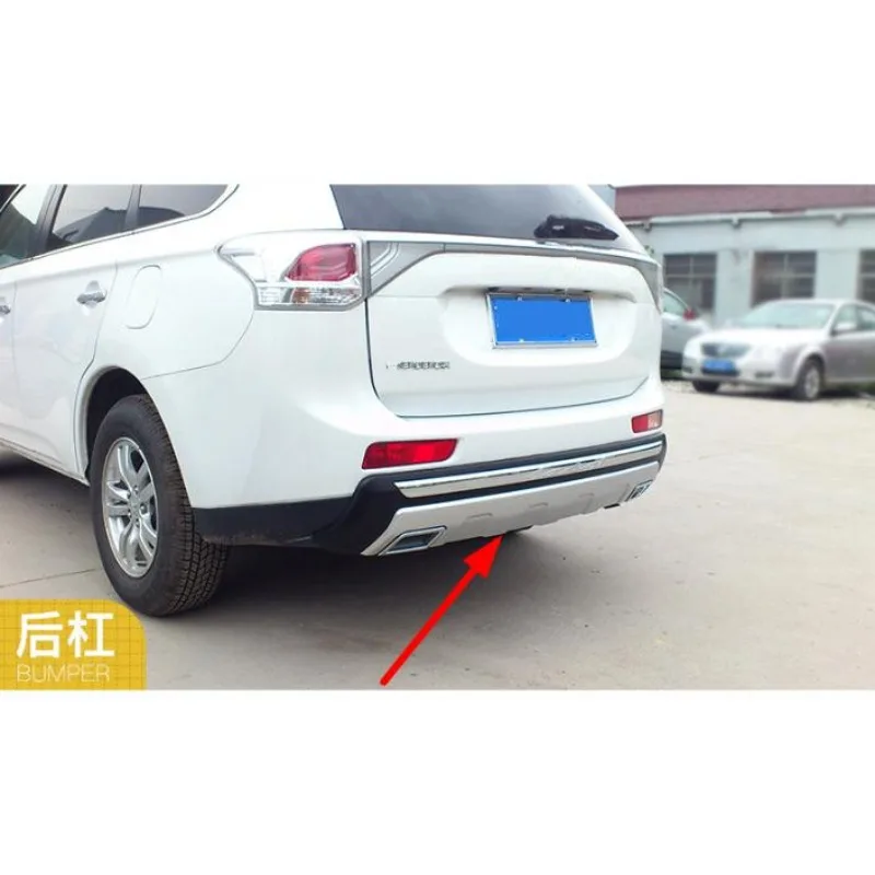  ,High Quality Car styling Plastic Front+Rear Bumper Guard Protector For Outlander 2013 2014 2015