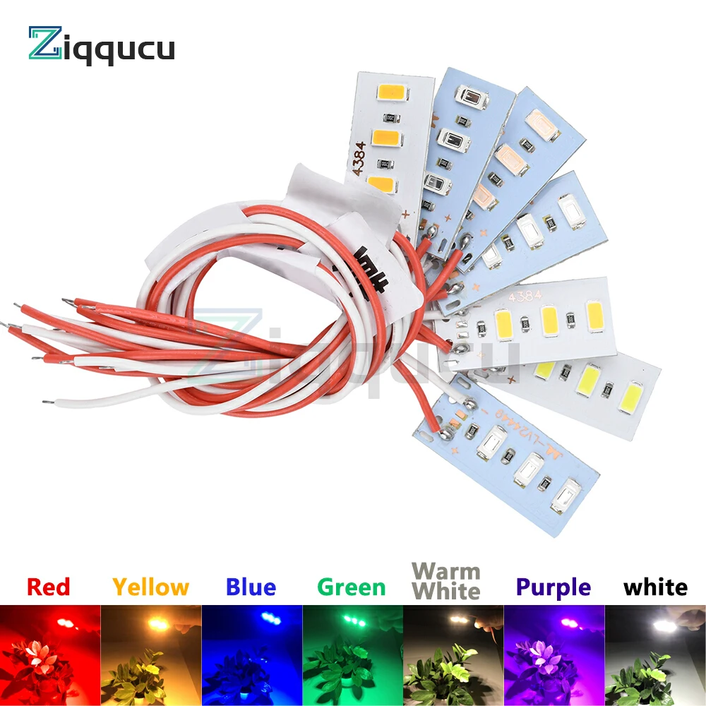 5PCS DC 5V 1.5W High Brightness LED Module 5730 Beads for Holiday Decoration Yellow Green Blue White Ambient Lighting Board