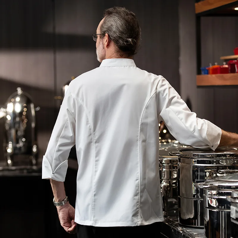 Hotel Chef Overalls Mannen Lange Mouwen Herfst En Winter Restaurant Keuken Uniform Restaurant Keuken Werkkleding Chine